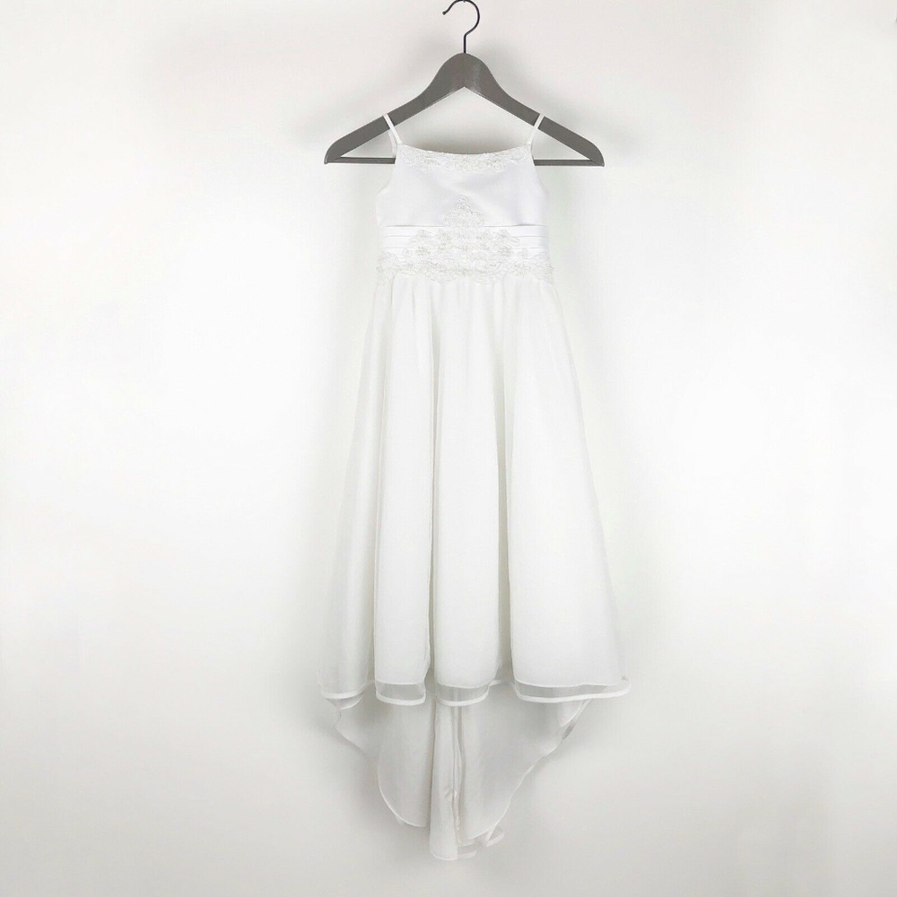 Alfred Angelo Beaded With Train Flower Girl Dress